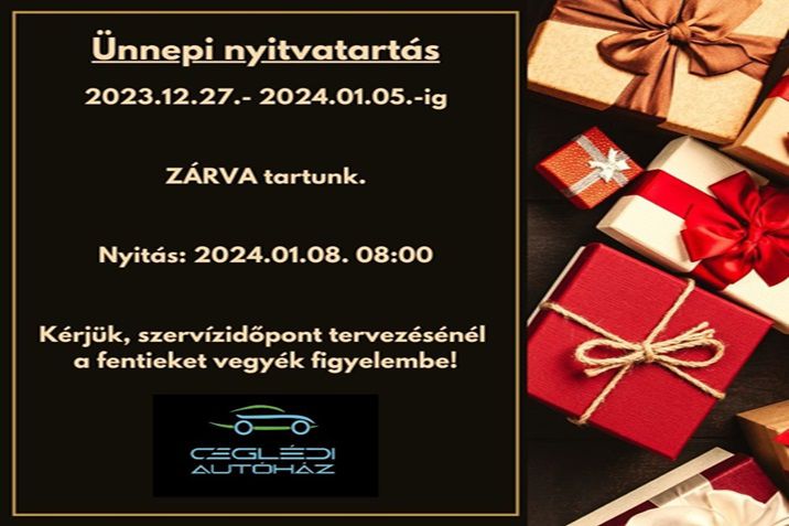 karácsonyi zárvatartás
